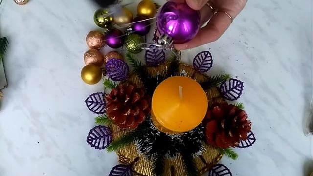 Новогодний подсвечник мастер класс смотреть онлайн