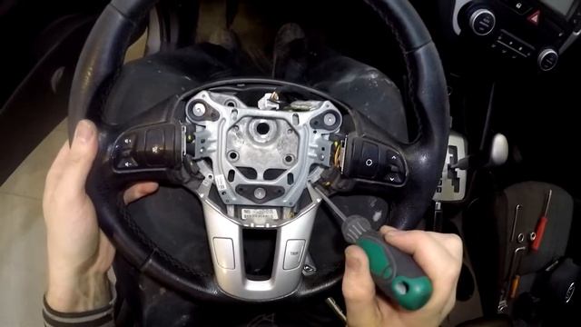 Как снять/разобрать руль KIA Ceed 2010-2012год смотреть онлайн