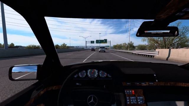 American Truck Simulator Mercedes-Benz W140 S-Class S600 | Cutting Up смотреть онлайн