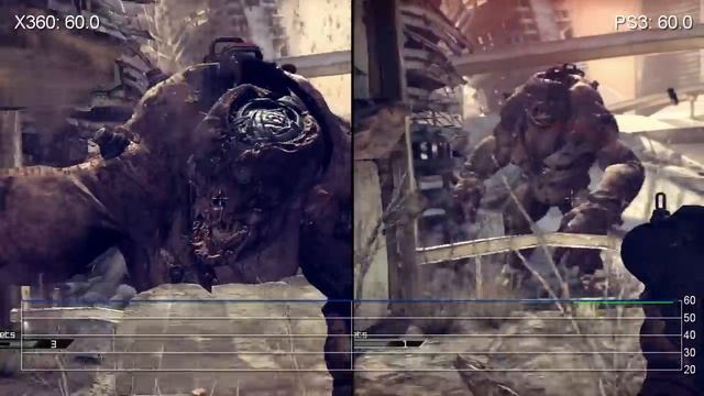 RAGE Shooting 360/PS3 Frame-Rate Comparison смотреть онлайн