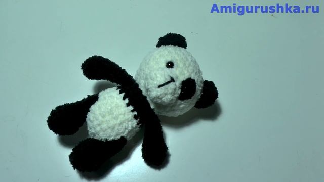 Вязаная ПАНДА /Амигуруми вязаная крючком мастер класс смотреть онлайн
