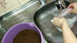 Готовлю грунт, промываю перлит