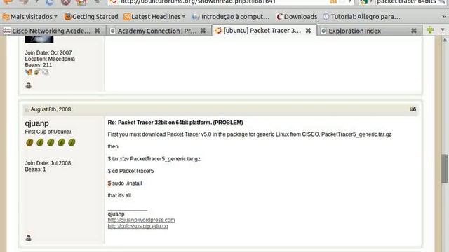 Instalando o Packettracer no ubuntu 10.10 смотреть онлайн