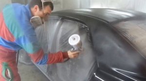 нанесение 2К грунта поверх эбоксидного 1