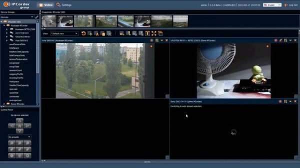 IPCorder Group CMS by KOUKAAM - IP cameras live view