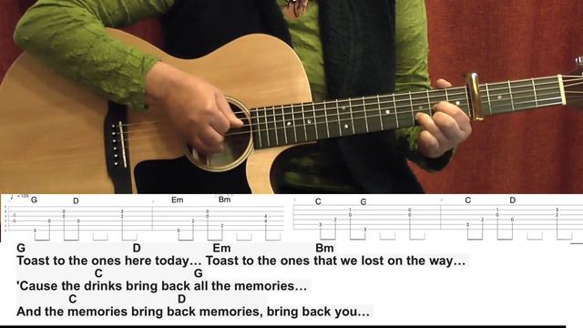 Memories - Maroon 5 /Guitar/Tutorial/Lesson/Cover/Chords/Tabs/Lyrics/easy смотреть онлайн