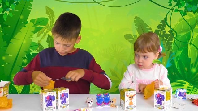 Забавные Игрушки САФАРИ СВИТ БОКС сюрпризы. Зверята сафари вся коллекция смотреть онлайн