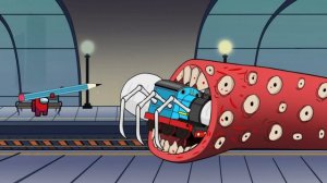 Among Us & Thomas Vs  Train Eater- 우리 가운데 애니메이션 _ Among Us Animation