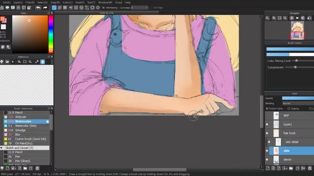 GENSHIN IMPACT FANART MAKING PROCESS (Draw with me!) FISCHL AU! смотреть онлайн