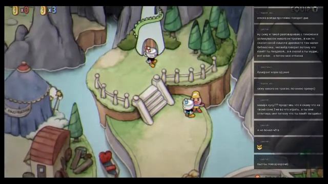 Cuphead - прохождение игры на двоих (часть 2) смотреть онлайн