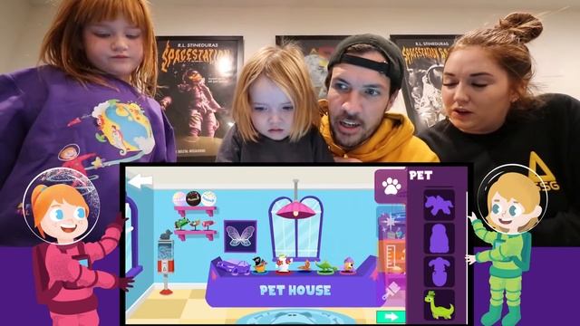 PETS and SAFARI new PLAYSPACE!! Snap Photos of Animals! explore planets! COLOR! Adley’s App Review смотреть онлайн