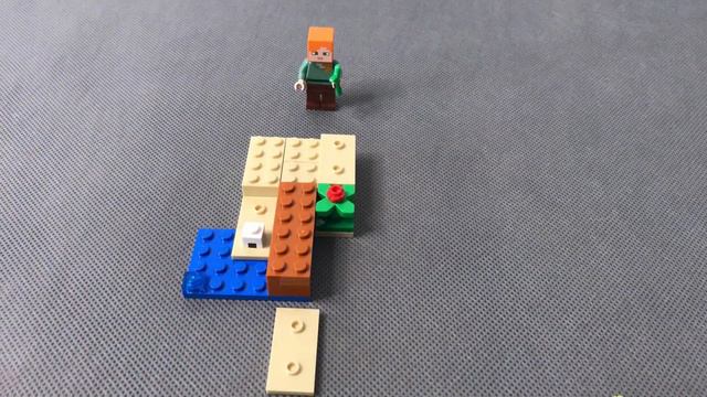 Lego Minecraft 30432 The Turtle Beach Polybag speedbuild / timne-lapse. смотреть онлайн
