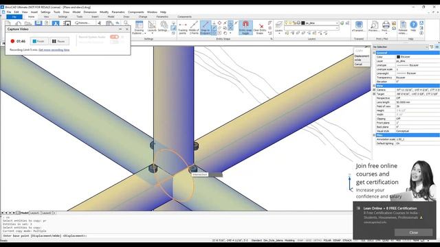 Bamboo House CAD Tutorial DIY BricsCAD/AutoCAD Framing & Foundation смотреть онлайн