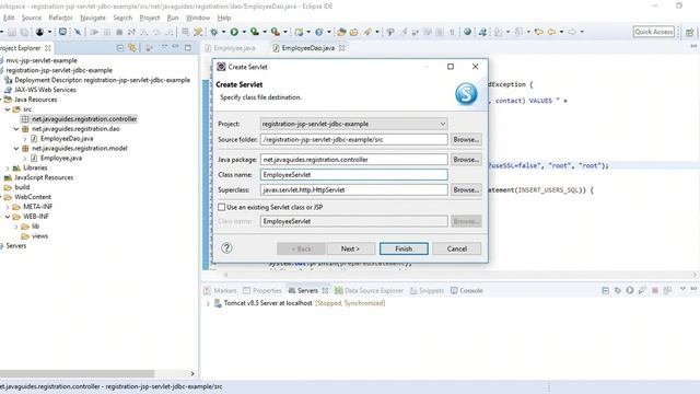 Registration Form using JSP + Servlet + JDBC + MySQL Database Example смотреть онлайн
