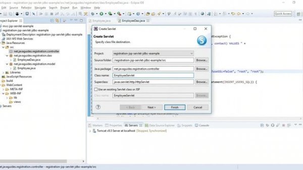 Registration Form using JSP + Servlet + JDBC + MySQL Database Example