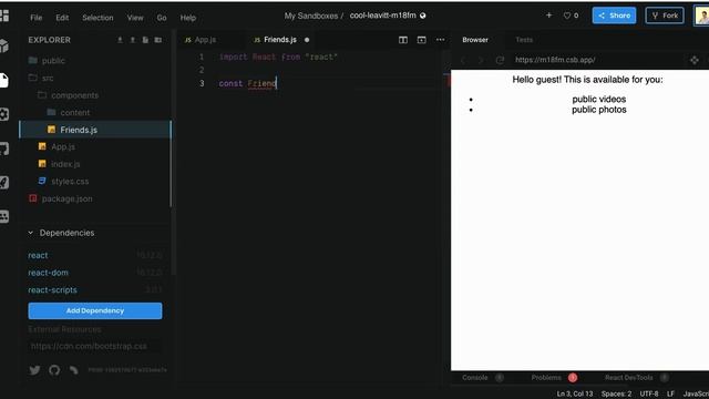 React JS: Conditional Rendering смотреть онлайн