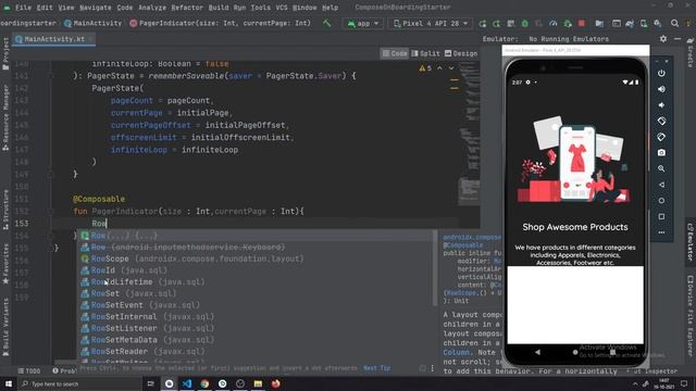 Walkthrough/Onboarding Screen | Jetpack Compose | Android Studio смотреть онлайн
