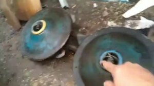 Роторная косилка из двух мотоблочных