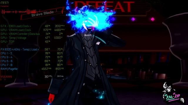 Persona 5 RPCS3 (PC) FX 8320 + GTX 1060 6Gb (OC) (Рендер 4K) смотреть онлайн