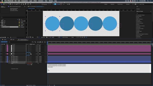 Dynamically Resizing Line of Shapes - Adobe After Effects tutorial смотреть онлайн