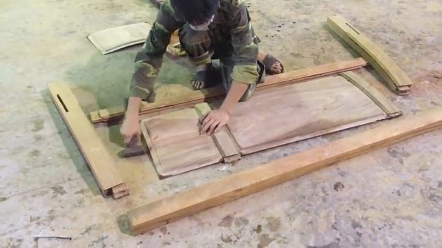 It's The Fastest And Easiest Wood Processing Capability // Build A King Size Bed Extremely Beautifu