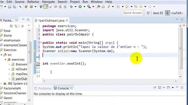 Exercice Java algorithme pour tester si un nombre pair ou impair смотреть онлайн