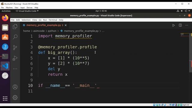 Python Profiling memory usage with memory profiler смотреть онлайн
