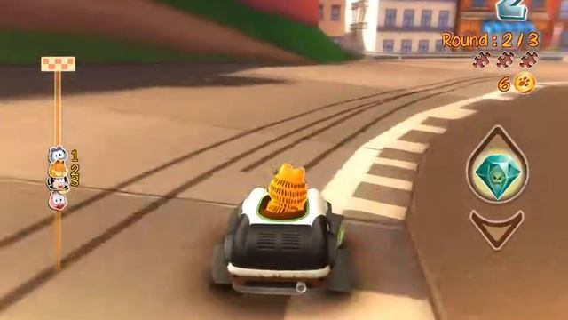Garfield Kart - Walkthrough Lasagna CUP - City Licker смотреть онлайн