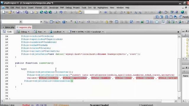 Codigo del proyecto en PHP con Base de Datos aplicando las 3 capas con programacion pura смотреть онлайн