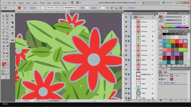 Recolor Artwork in Adobe Illustrator CS5 - Part 1 смотреть онлайн