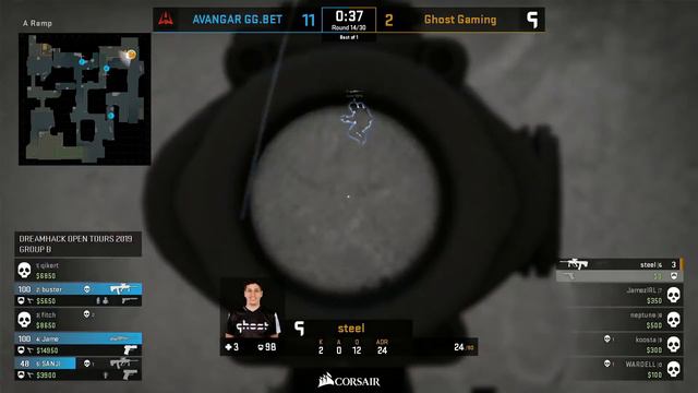 ПЕРВАЯ ИГРА ДЛЯ Avangar НА DREAMHACK! Avangar vs. Ghost - DreamHack Open Tours 2019 смотреть онлайн