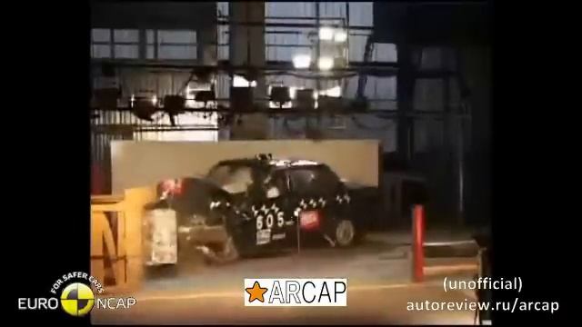 320. Euro NCAP | GAZ 3110/31105 | 2002 | Crash test смотреть онлайн