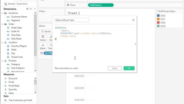 How to Show Continuous Month or Day Level Data for Multiple Years on the Same Chart in Tableau смотреть онлайн