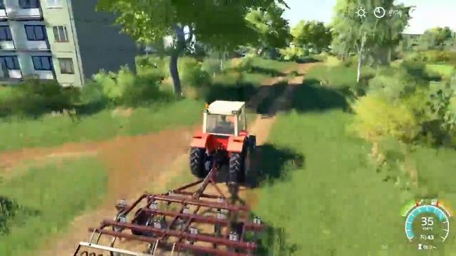 Farming Simulator 2019. Село Молоково. Покупка животных; уборка подсолнечника. Часть-1 смотреть онлайн