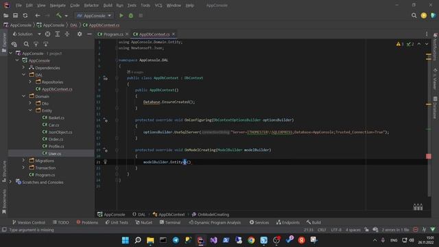 КАК НАСТРОИТЬ МОДЕЛЬ В ENTITY FRAMEWORK? ПРАКТИКА №1 смотреть онлайн