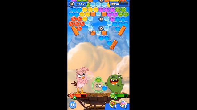Angry Birds Pop Blast bubble gum scene смотреть онлайн