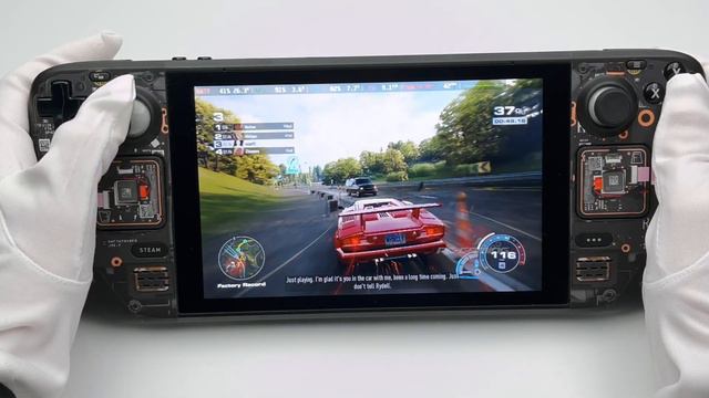 Steam Deck Gameplay - Need for Speed Unbound  40Hz - FSR - 1080p - SteamOS