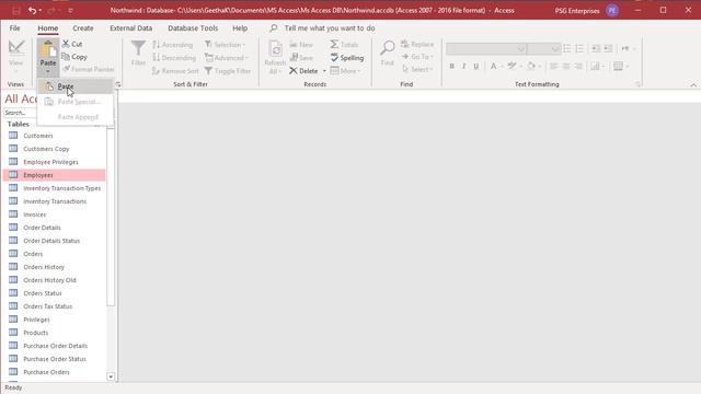 How to Copy Tables in MS Access - Office 365 смотреть онлайн