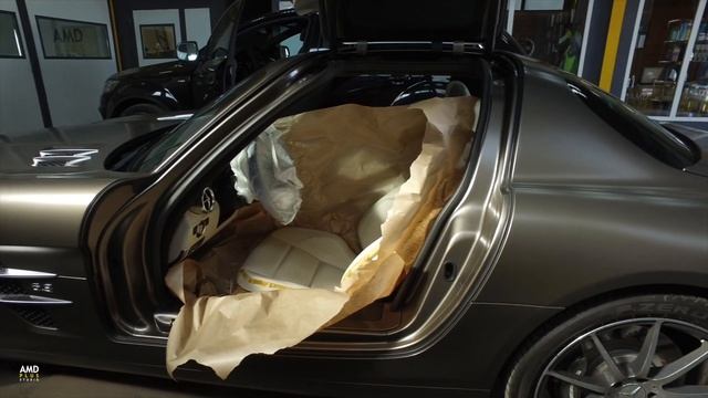 Химчистка и покраска сиденья для Mercedes SLS AMG смотреть онлайн