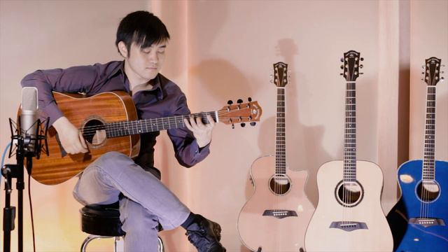 WST PD11e All solid Guitar fingerstyle demo - Steven Law смотреть онлайн