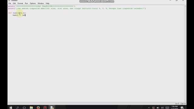 Membuat rumus matematika sederhana menggunakan fungsi di python смотреть онлайн