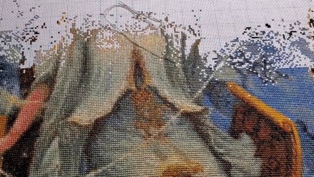 ?Многоцветная вышивка- это легко!#вышивка#многоцветнаявышивка#вышивкакрестиком＃многоцветка смотреть онлайн