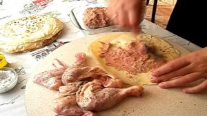 Курица Фаршированная Блинами