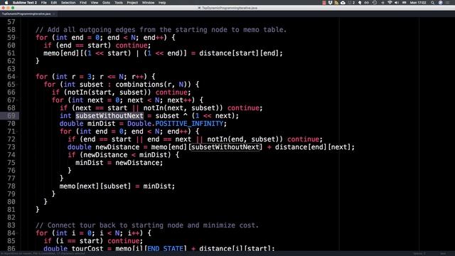 Travelling Salesman Problem source code | Dynamic Programming | Graph Theory смотреть онлайн