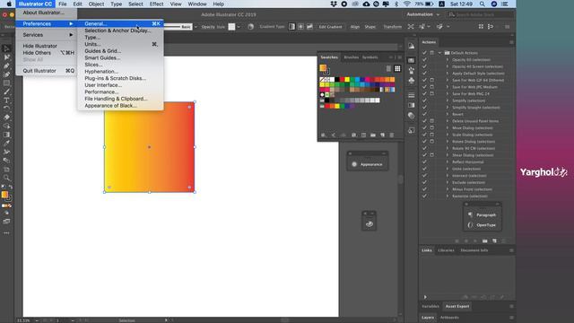 تحويل وحدات القياس - Adobe Illustrator