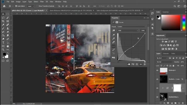 Dual Glitch Effect | Photoshop смотреть онлайн