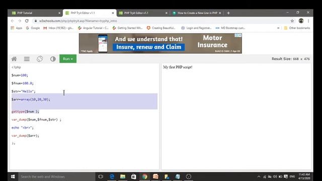 PHP Course L 6(PHP Data Type) смотреть онлайн