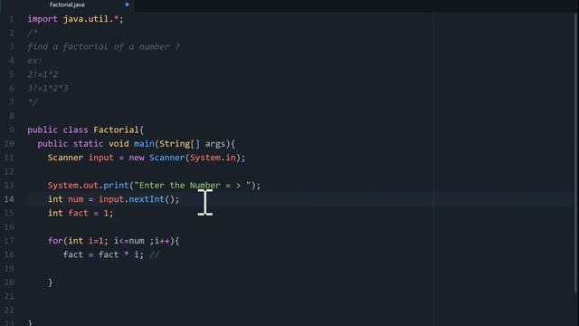 find a factorial of a number ? شرح جافا بالعربي смотреть онлайн