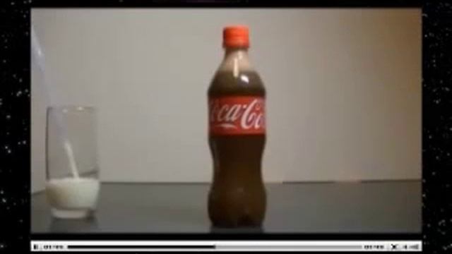 Вот что будет если в кока колу налить молоко) смотреть онлайн