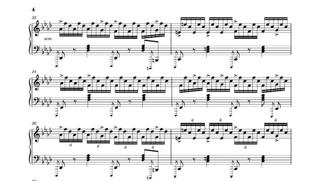 Etude in F Minor Piano Sheet Music | Mickey McGroarty | смотреть онлайн